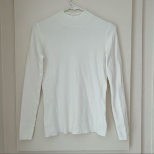 Cream Knit Turtleneck Sweater